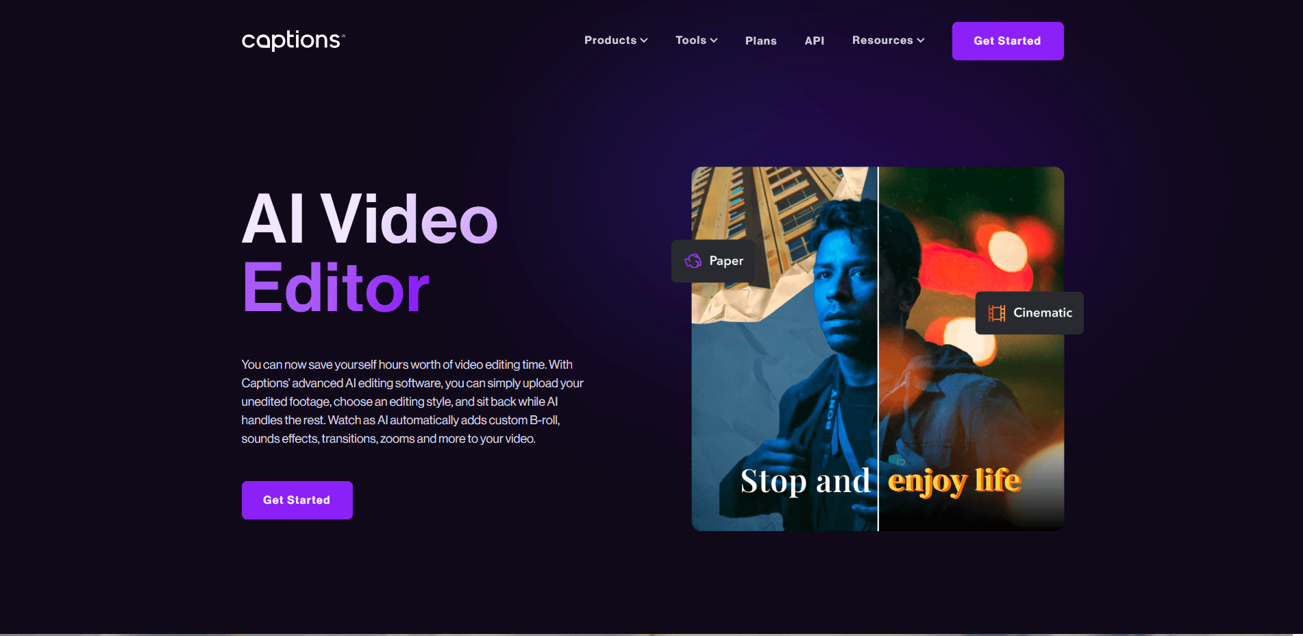 Captions: AI Editing Secara Instan