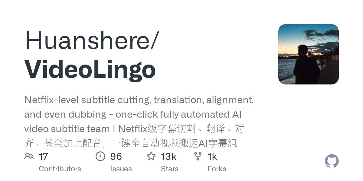 VideoLingo: Alat Penerjemah Video AI dengan Subtitle Netflix-Quality