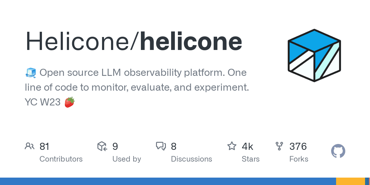 Helicone: Observabilitas LLM Open-Source dengan Integrasi Satu Baris Kode