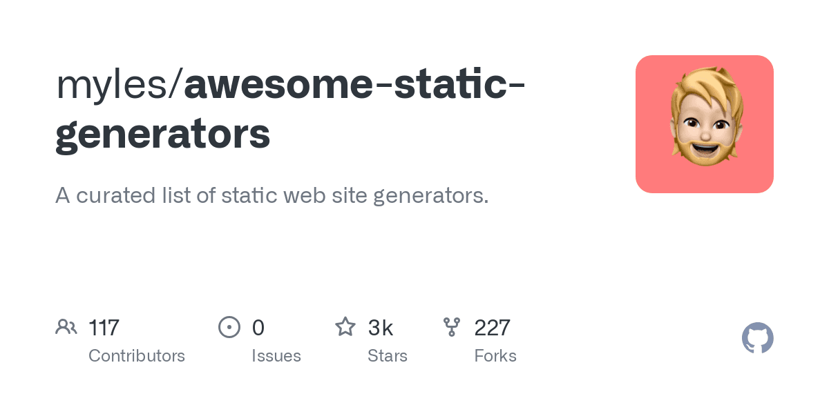 Awesome Static Web Site Generators: Daftar Lengkap Generator Situs Statis Terbaik